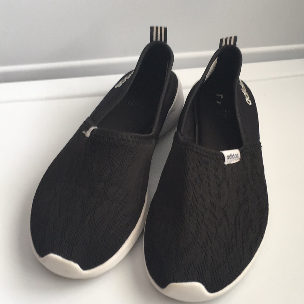 Adidas memory cloud footbed slip ons loafers